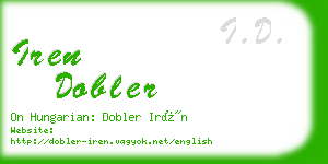 iren dobler business card